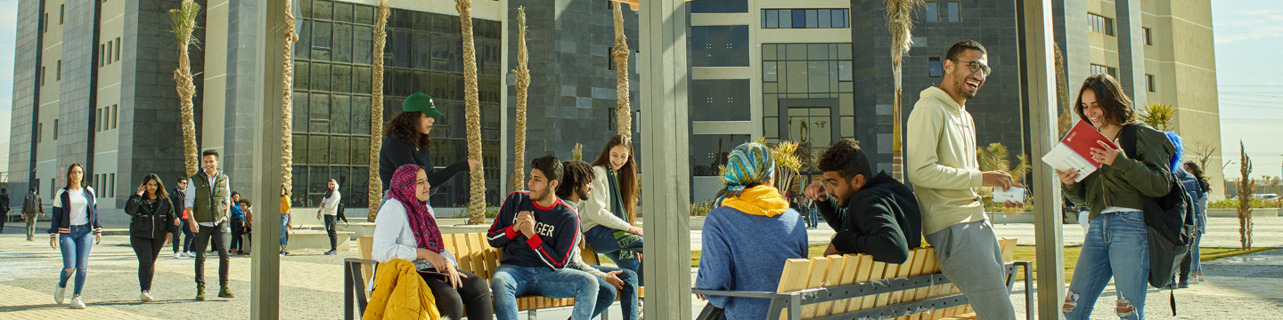 Students study at 91̽'s Cairo Campus